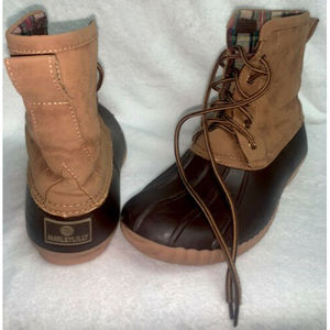 Women's MarleyLilly Duck Boots Size 10 Monogrammed Tongue Purchase Separate